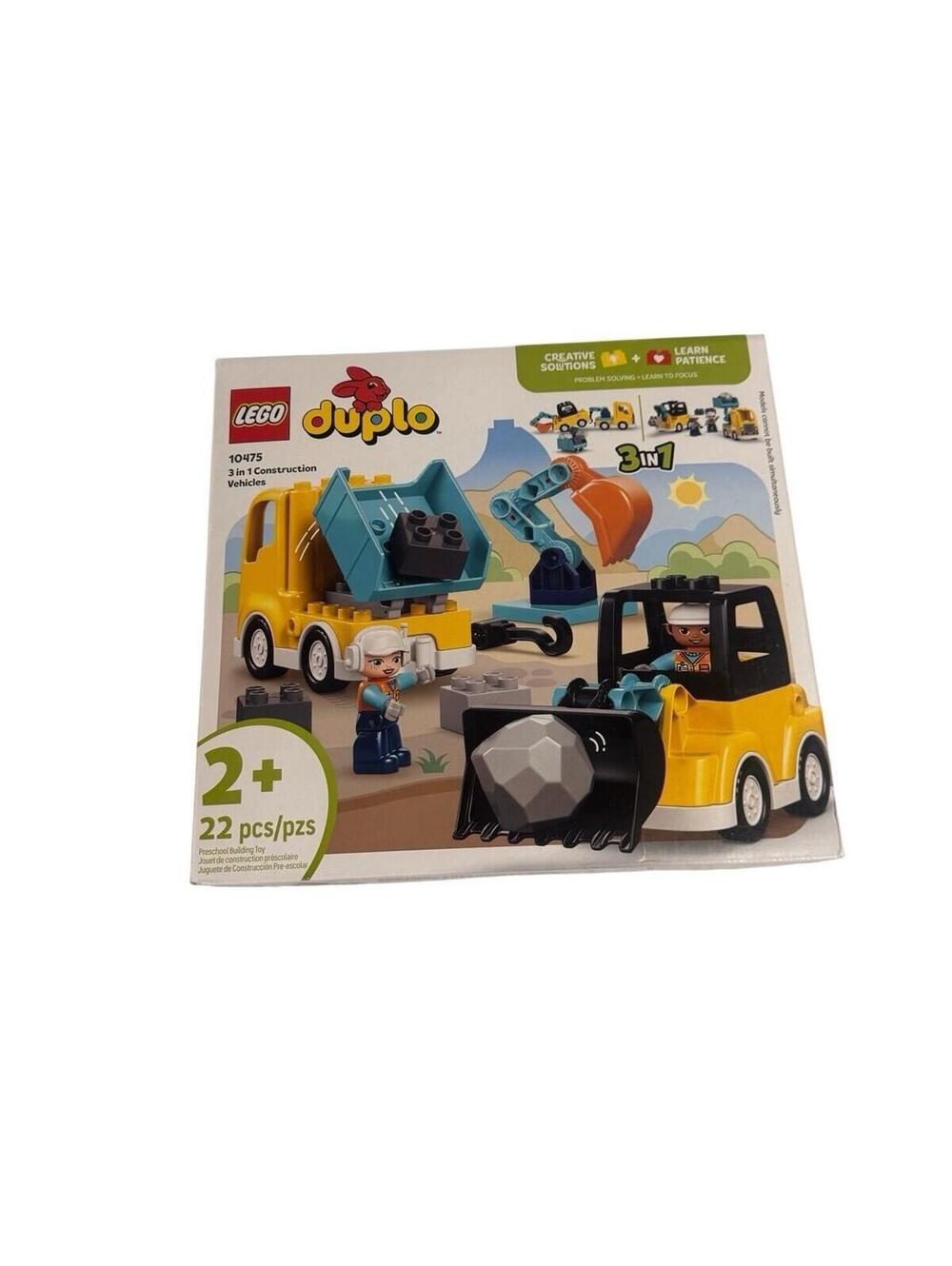 LEGO DUPLO 10475 Truck & Tractor Excavator Building Toy New-in-Box